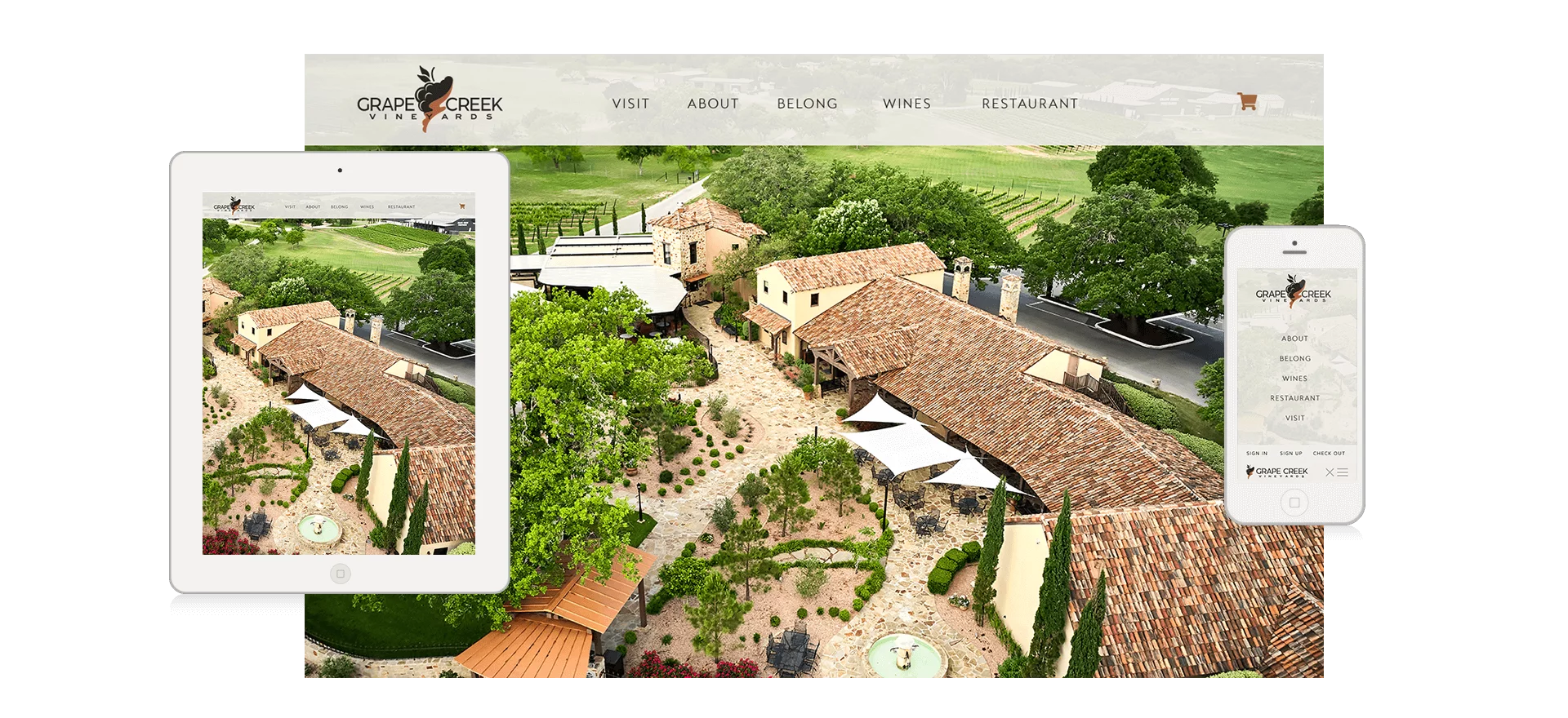 Fredericksburg Winery Website Design