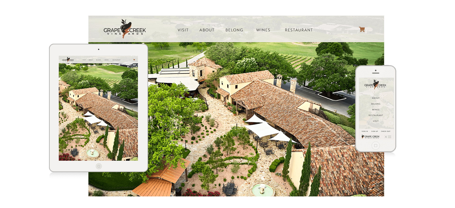 Fredericksburg Winery Website Design