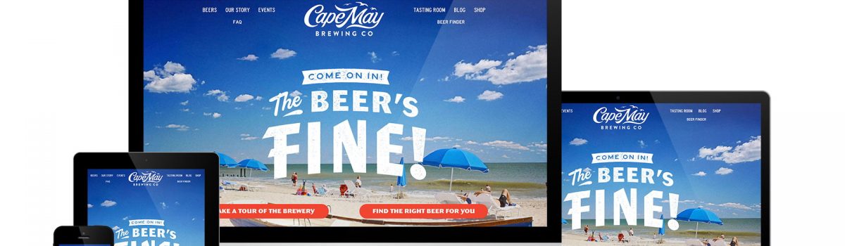 Cape May Brewing Co. Website Design